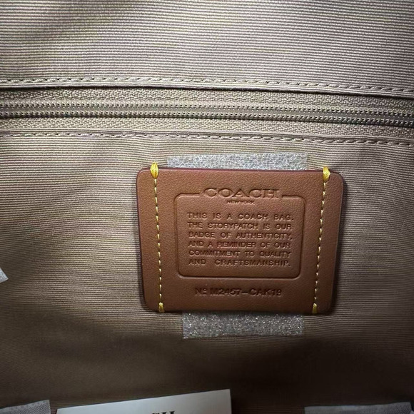 Coach Rowan Satchel Crossbody Bag With Sketch Print In Chalk Leather CAK19 NWT - Picture 8 of 13